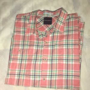 TOMMY BAHAMA PLAID SHIRT SIZE XXL